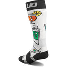 32 Double Sock White Black Socks