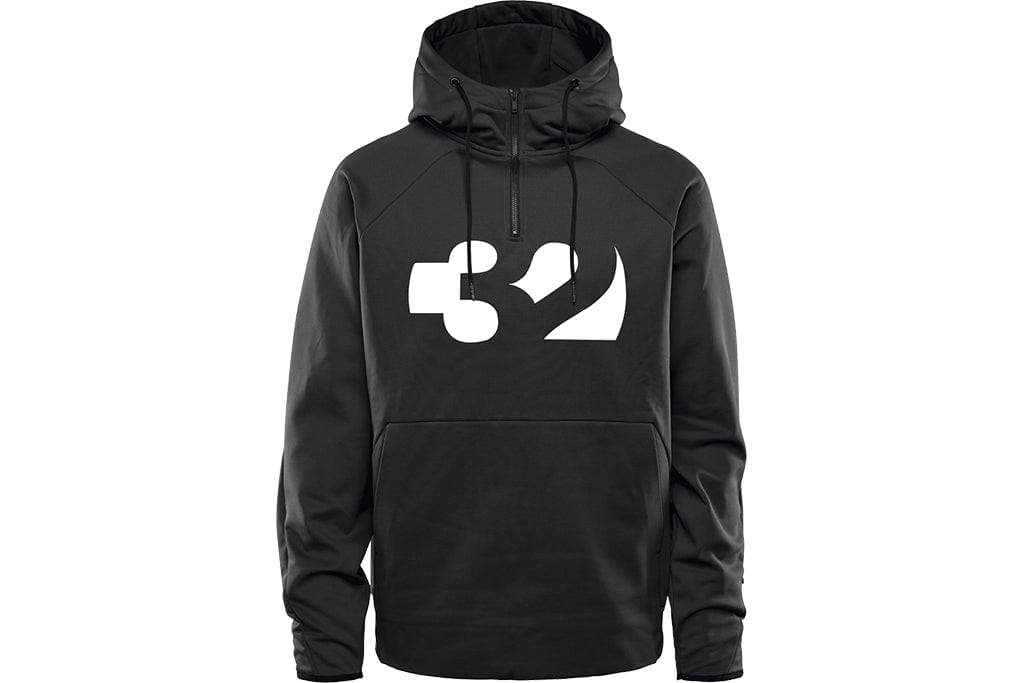 32 Franchise Tech Hoodie Black Mens Thermal