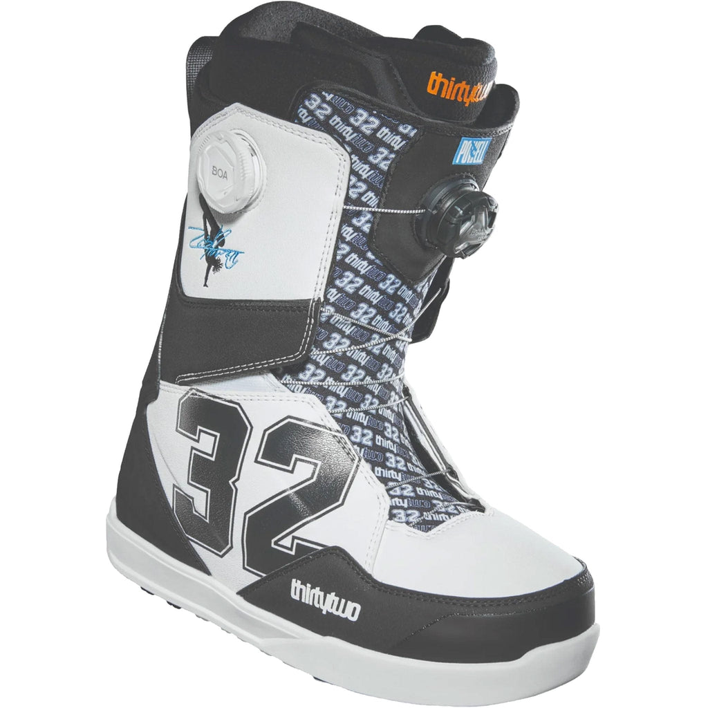 32 Lashed Double Boa Powell White Black Snowboard Boots 2024 Mens Boots