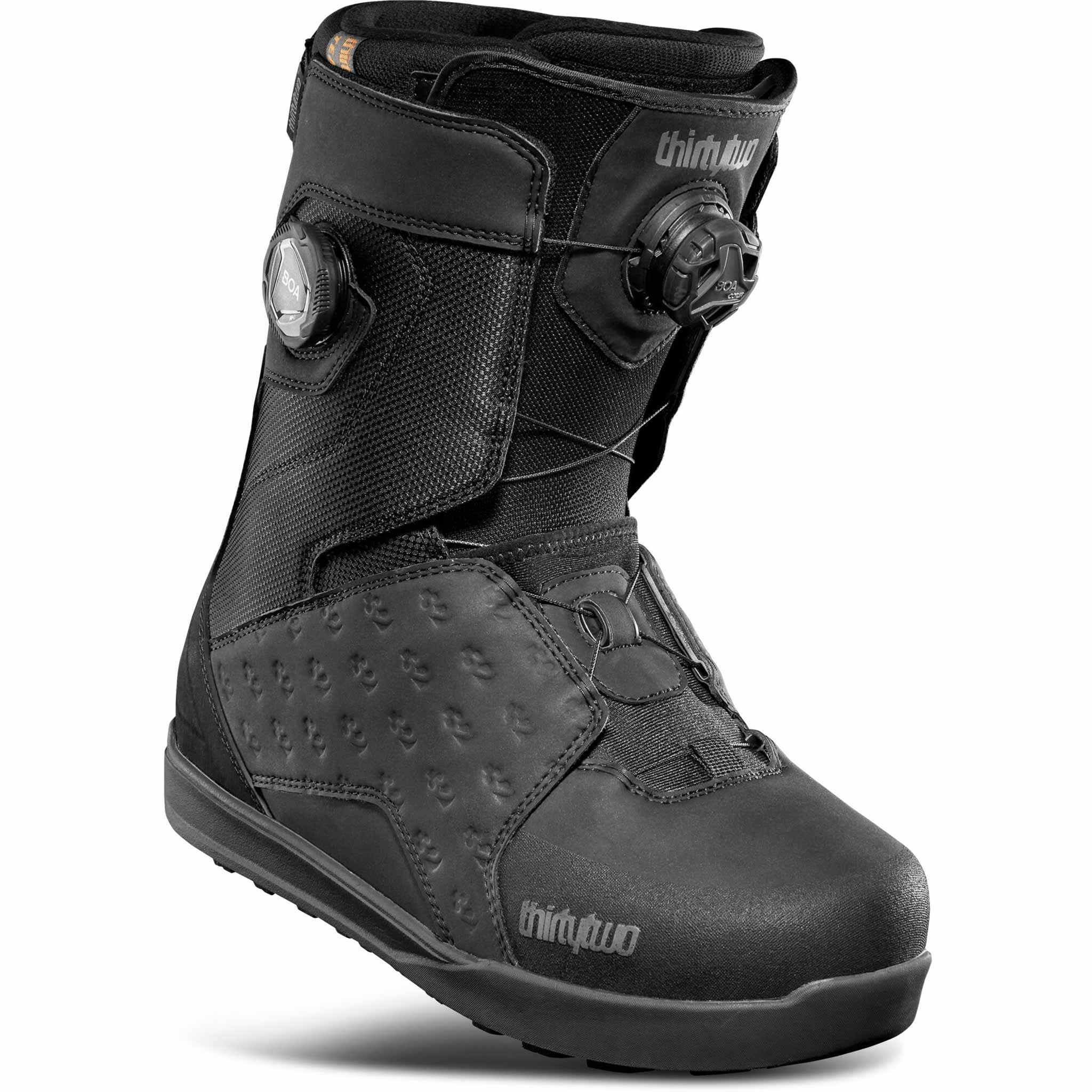 32 Lashed Double Boa Snowboard Boot Black Grey 2026 Mens Boots