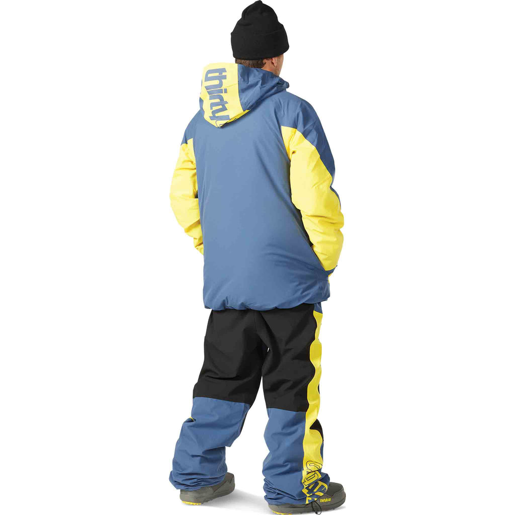 32 Lashed Insulated Jacket Blue Yellow 2024 Mens Snowboard Pants