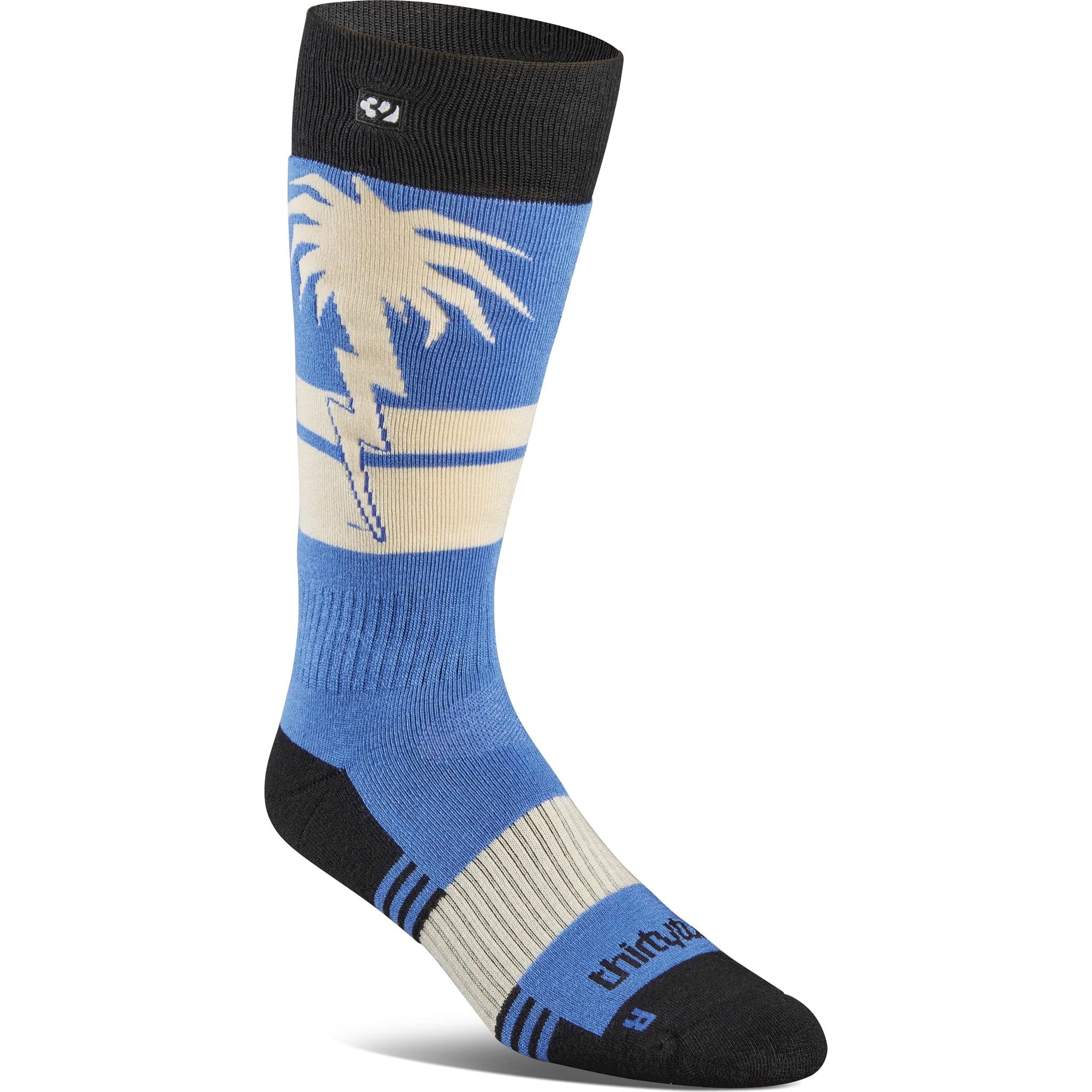 32 Spring Break Sock Blue Black Socks