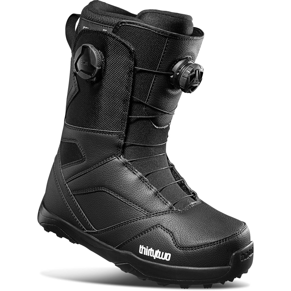 32 STW Double Boa Black Snowboard Boots 2024 Mens Boots