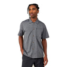 686 Canopy Woven Shirt Heather Charcoal Button Up