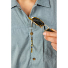 686 Canopy Woven Shirt Heather Lead Button Up