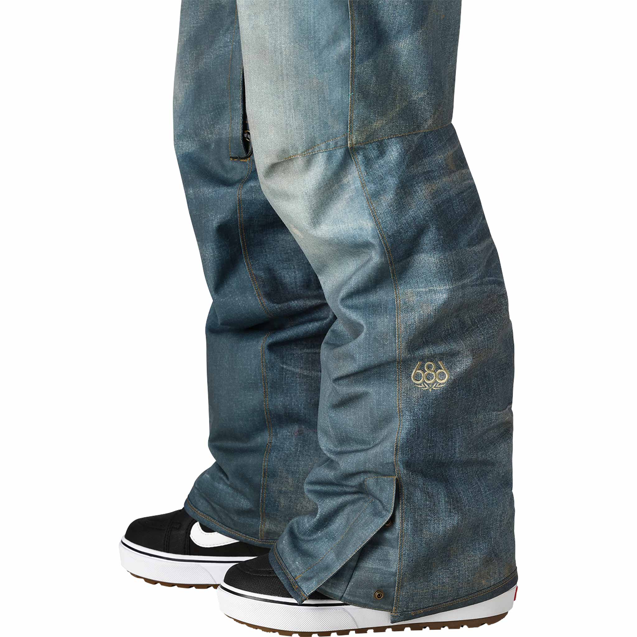 686 Deconstructed Denim Insulated Pant Indigo Denim 2026 Mens Snowboard Pants