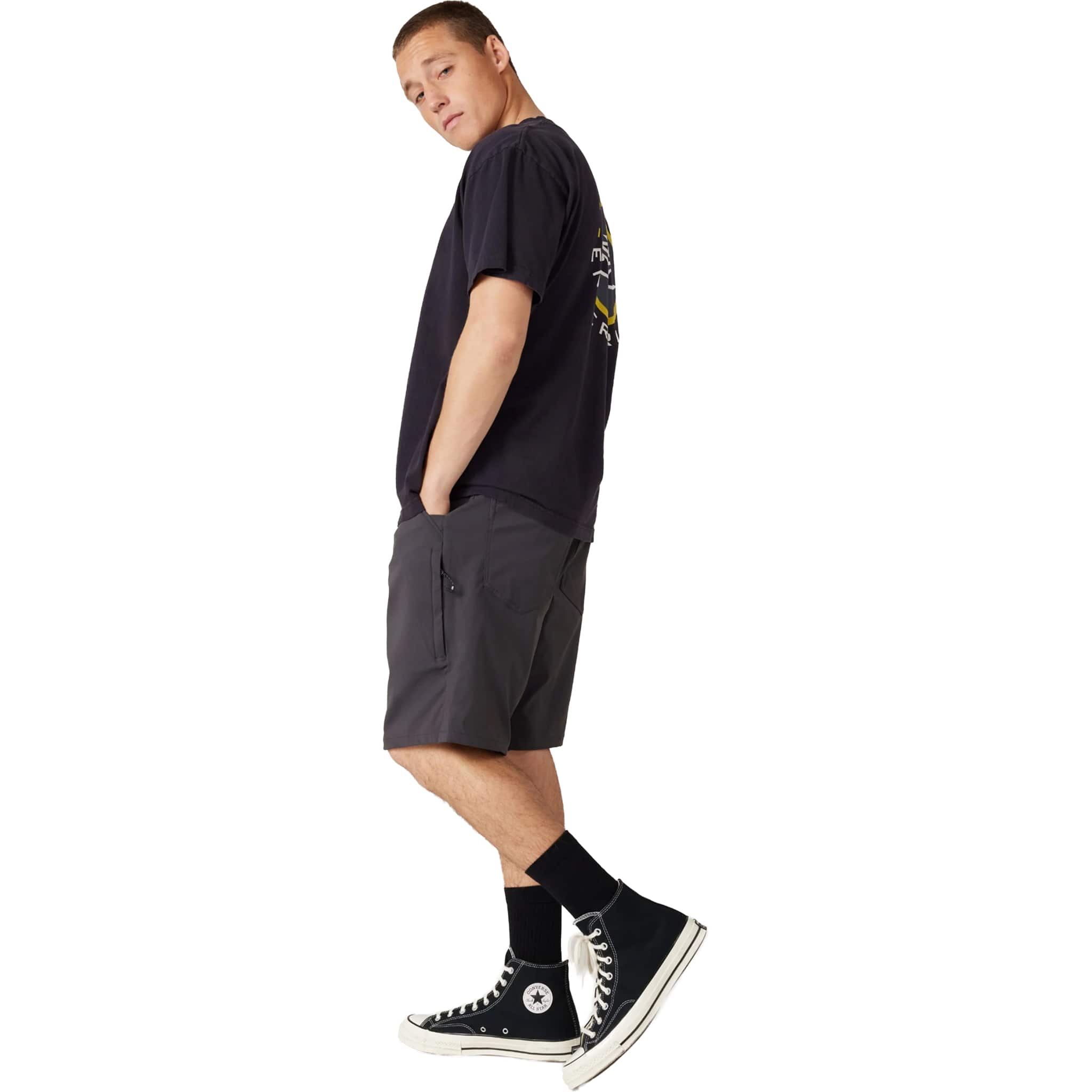 686 Everywhere Hybrid Short Relaxed Fit Charcoal Shorts