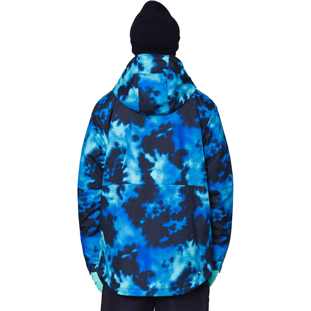 686 Foundation Insulated Jacket Blue Slush Nebula Mens Snowboard Coat