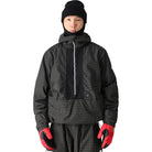 686 Ghost 2.5L Anorak Black Grid Colorblock 2025 Mens Snowboard Coat