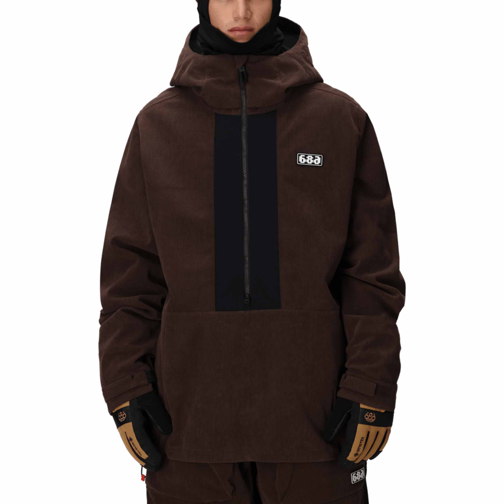 686 Ghost 2.5L Anorak Coffee Corduroy 2026 Mens Snowboard Coat