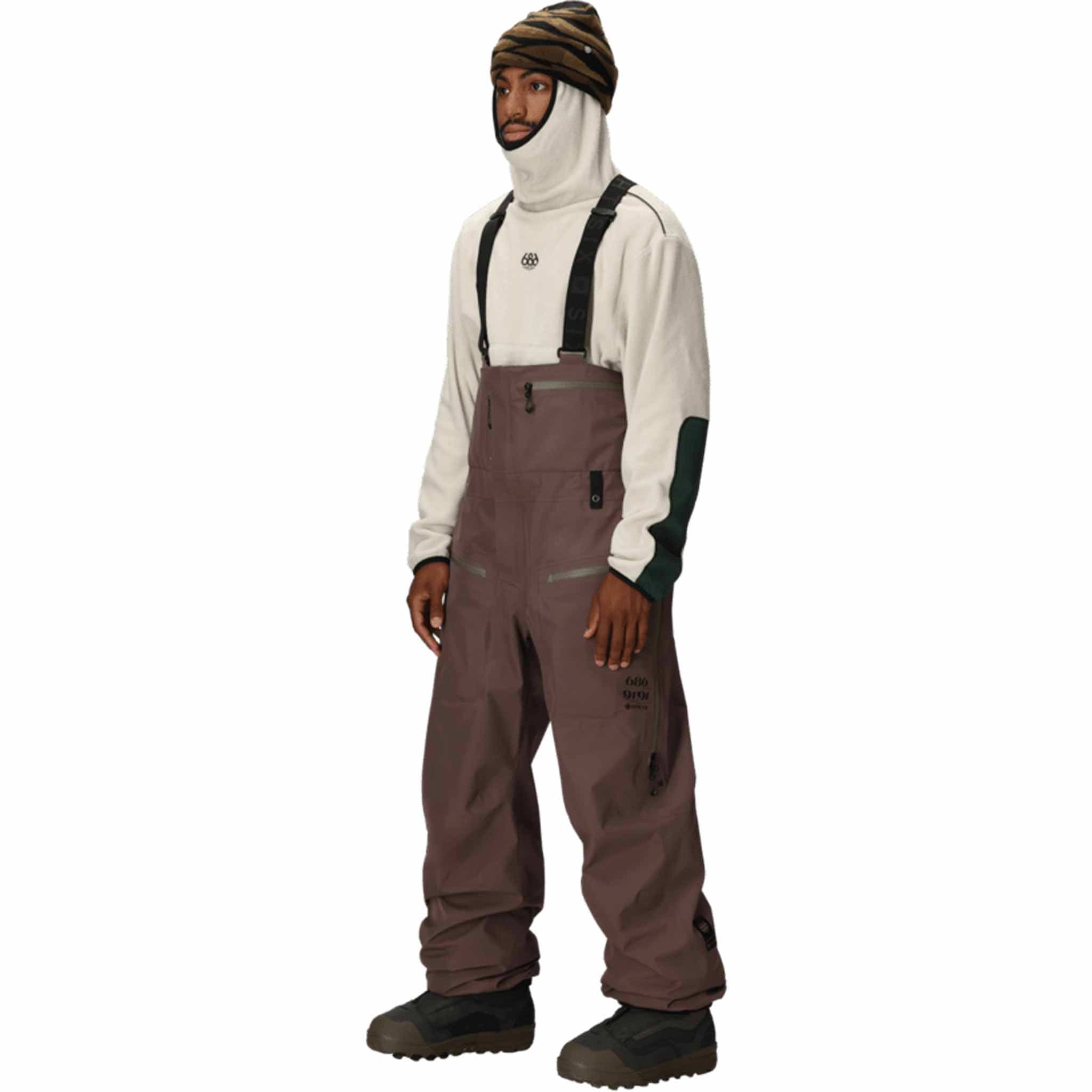 686 Gore-Tex 3L ATV Bib Peppercorn 2026 Mens Snowboard Pants