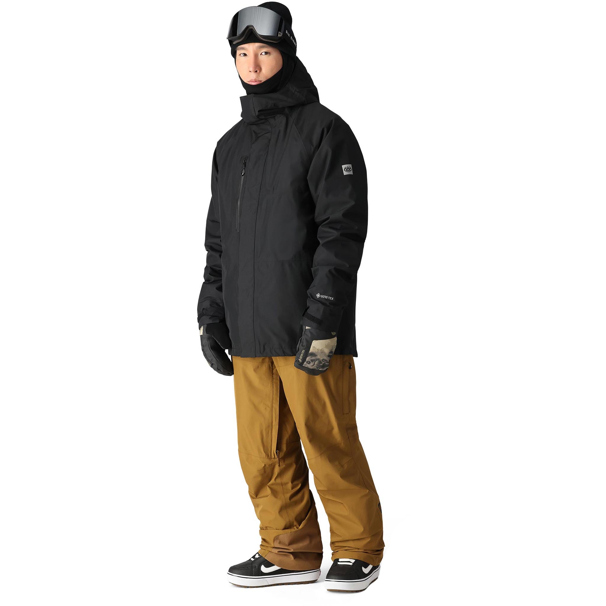 686 Gore-Tex Core Jacket Black 2025 Mens Snowboard Coat