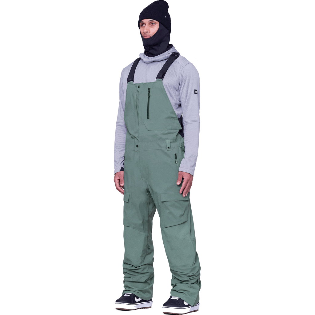 686 Gore-Tex Stretch Dispatch Bib Cypress Green Mens Snowboard Pants