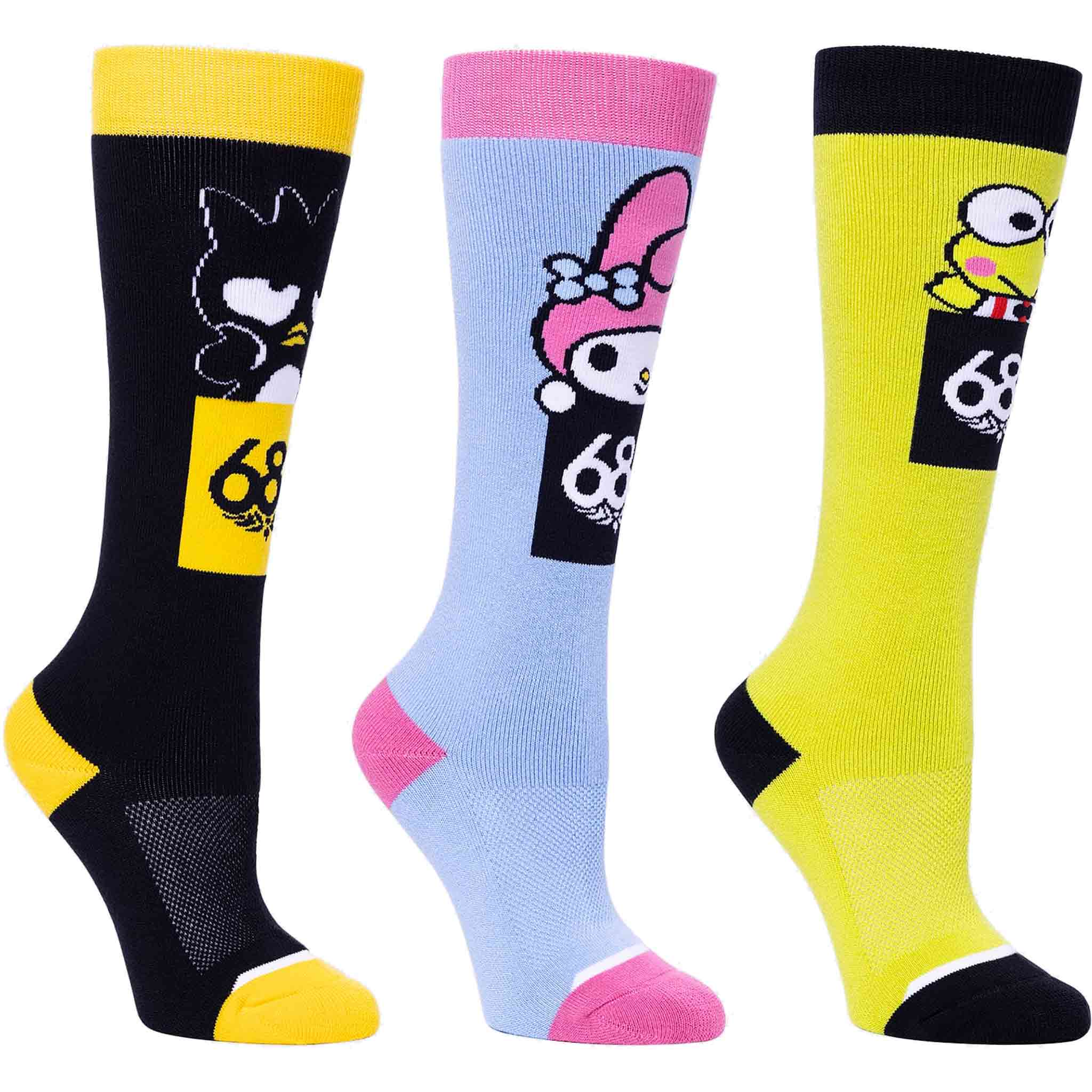 686 Hello Kitty N Friends Sock 3 Pk Socks