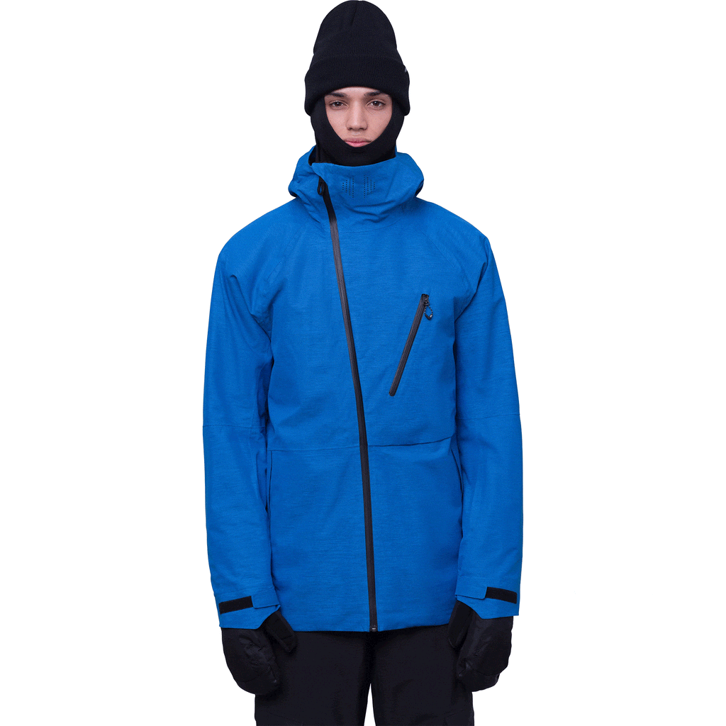 686 Hydra Thermagraph Jacket Blue Slush Heather Mens Snowboard Coat
