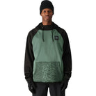 686 Men's Bonded Fleece Hoody Cypress Green Colourblock Mens Thermal