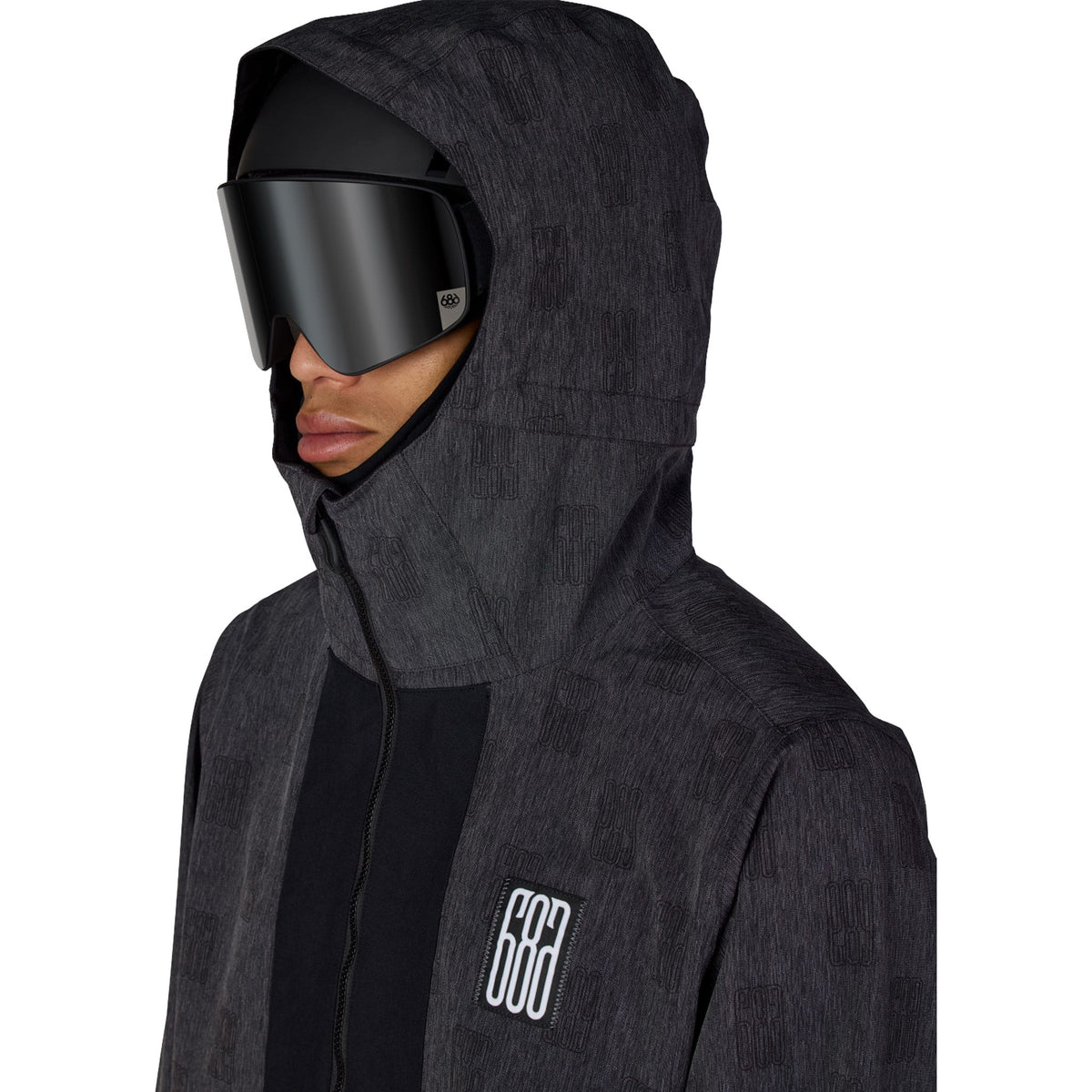 686 Men's Ghost 2.5L Anorak Black Denim 2027 Mens Snowboard Jackets