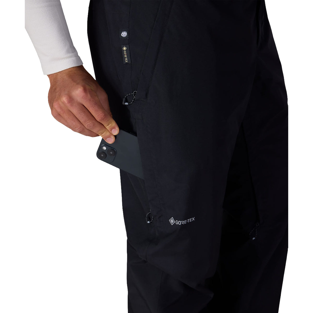686 Men's Gore-Tex Core Shell Pant Black 2027 Mens Snowboard Pants