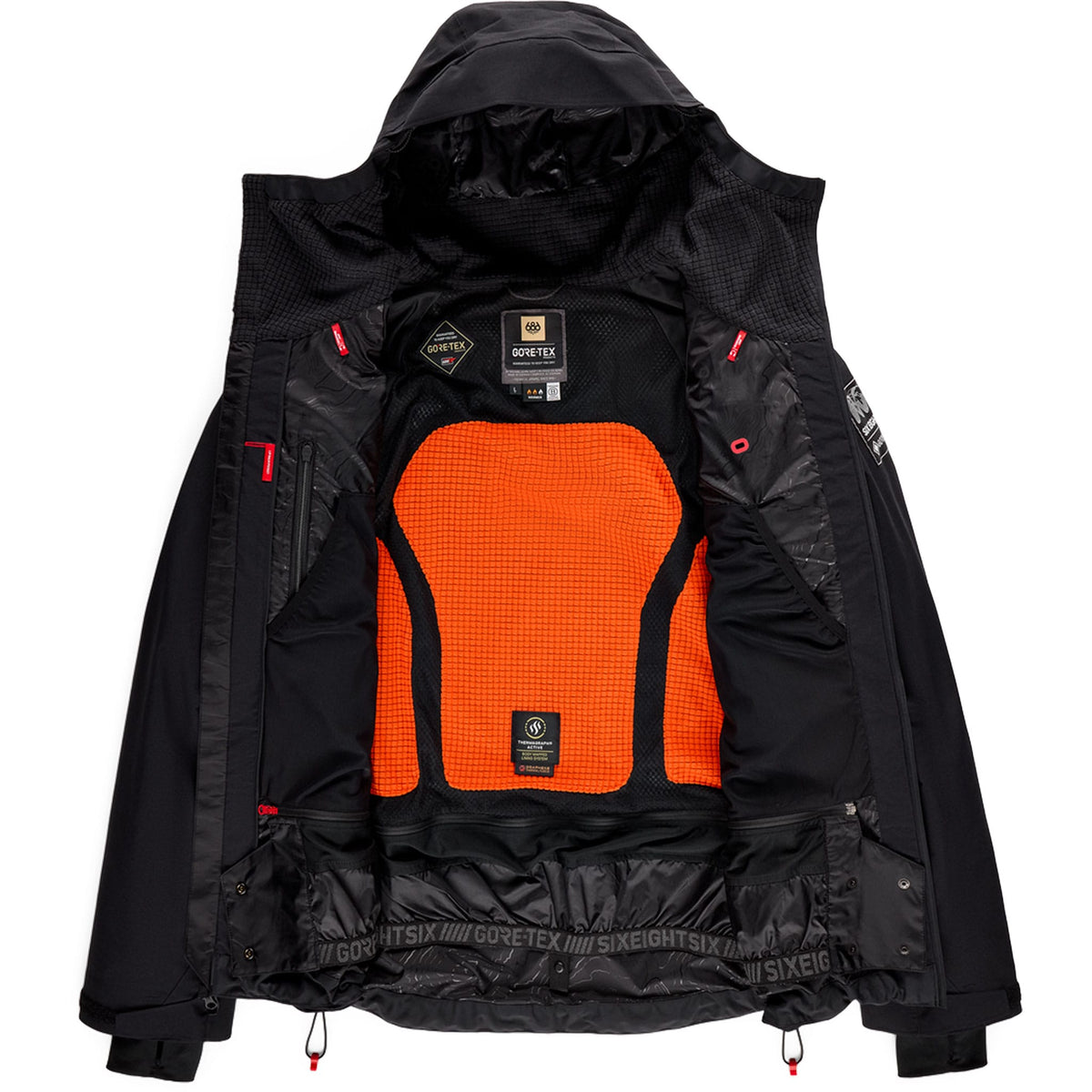686 Men's Gore-Tex Dispatch Thermagraph Jacket Black 2027 Mens Snowboard Jackets