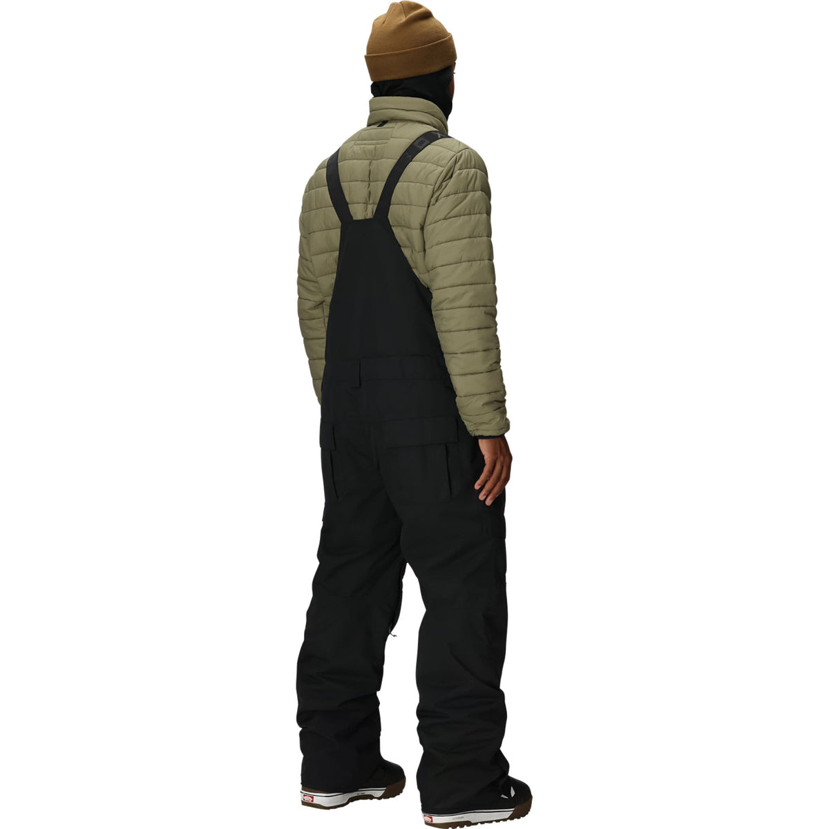 686 Men's Hot Lap Insulated Bib Black 2027 Mens Snowboard Pants