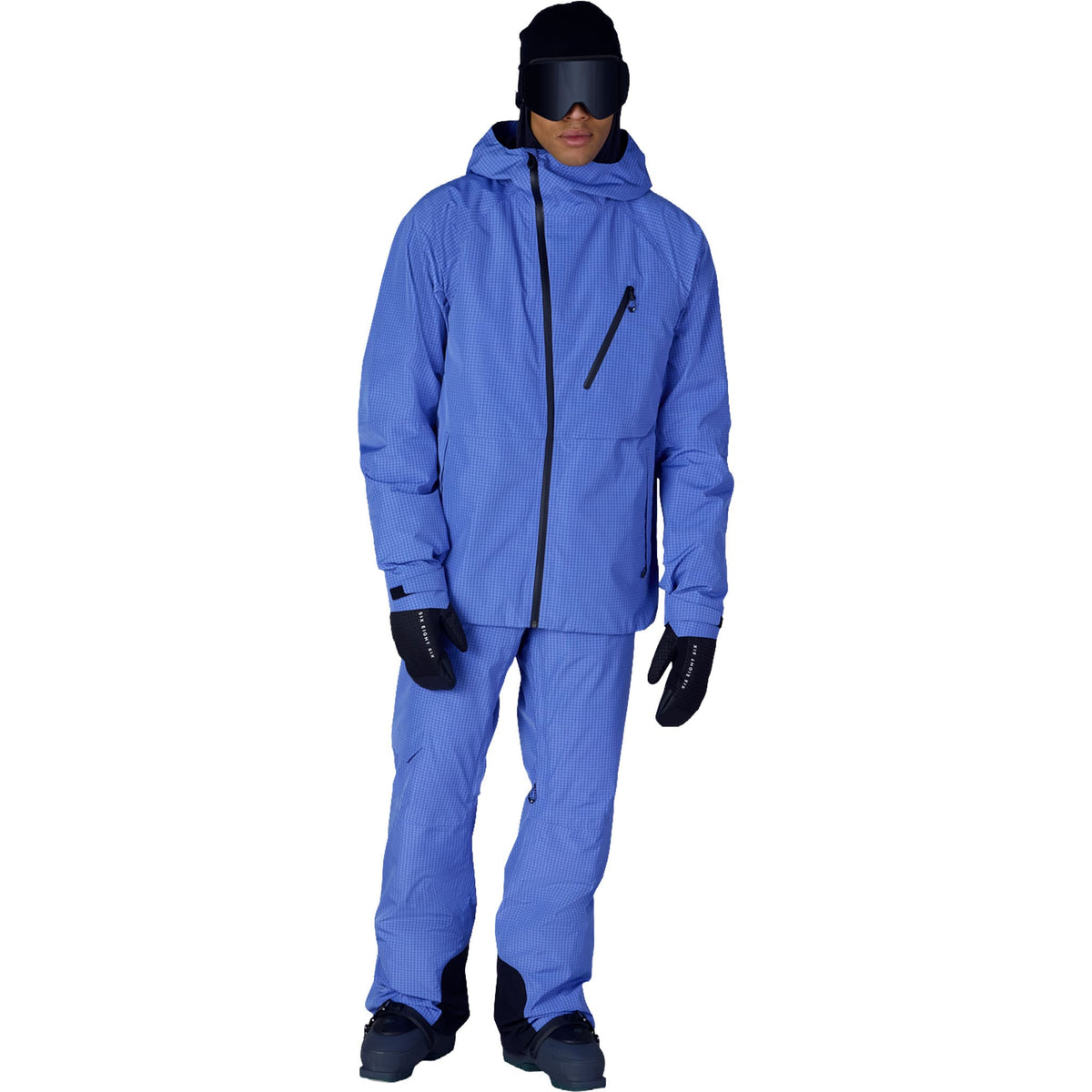 686 Men's Hydra Thermagraph Jacket Alpenglow Blue Grid 2027 Mens Snowboard Jackets