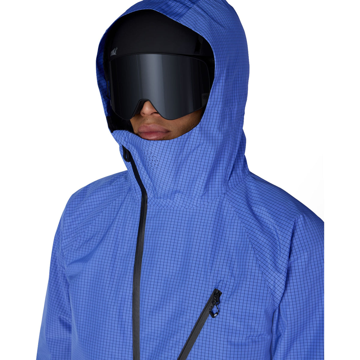 686 Men's Hydra Thermagraph Jacket Alpenglow Blue Grid 2027 Mens Snowboard Jackets