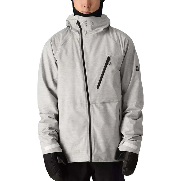 686 Men's Hydra Thermagraph Jacket White Heather - Sanction Skate
