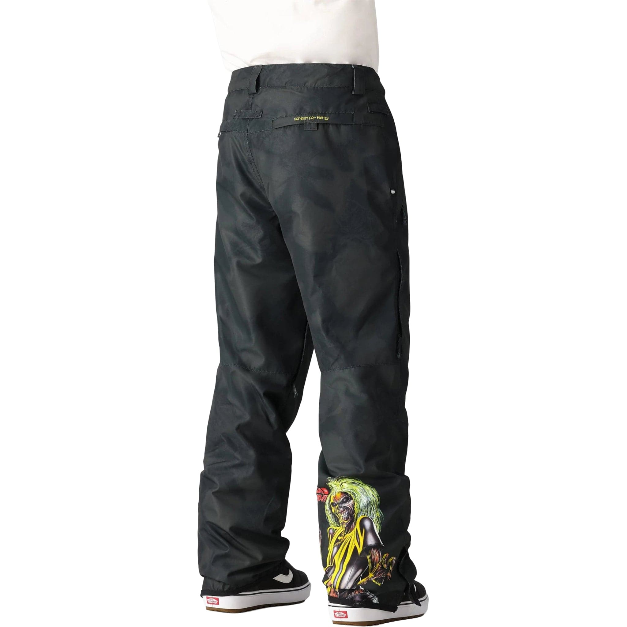 686 Men's Standard Pant Iron Maiden Eddies Black Mens Snowboard Pants