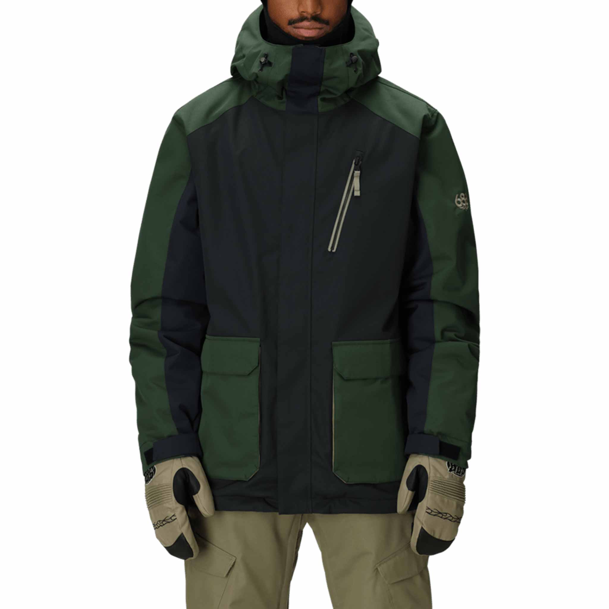 686 Nightline Insulated Jacket Navy Colorblock 2026 Mens Snowboard Coat