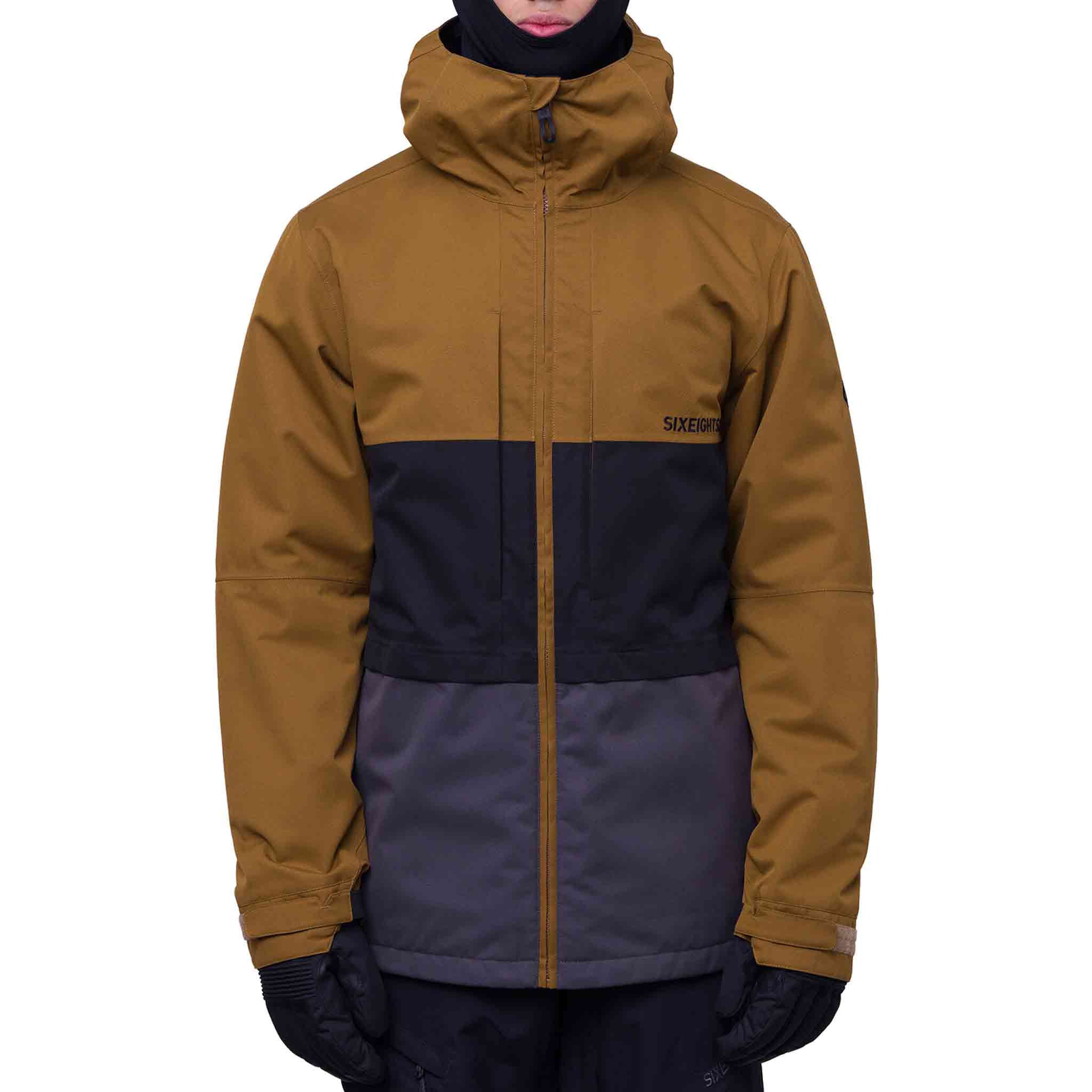 686 Smarty 3-In-1 Form Jacket Breen Black Colorblock Mens Snowboard Coat