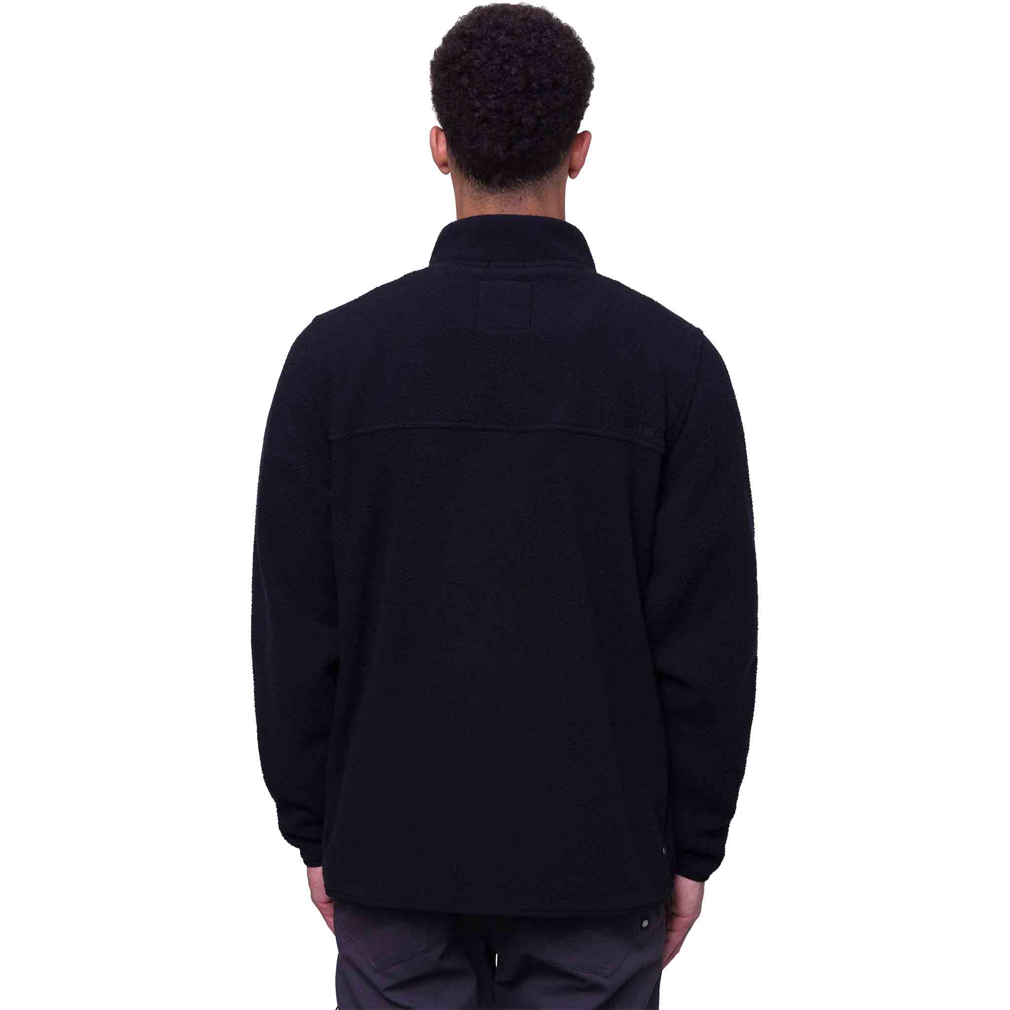 686 Tioga Fleece Pullover Black Mens Thermal