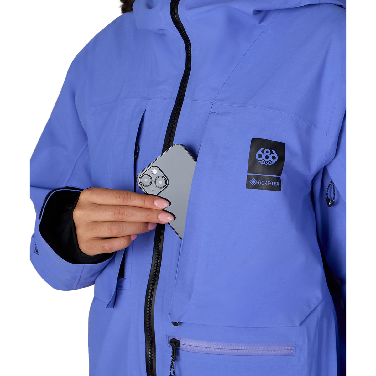 686 Women's Gore-Tex Scheme Thermagraph Jacket Alpenglow Blue 2027 Womens Snowboard Jackets