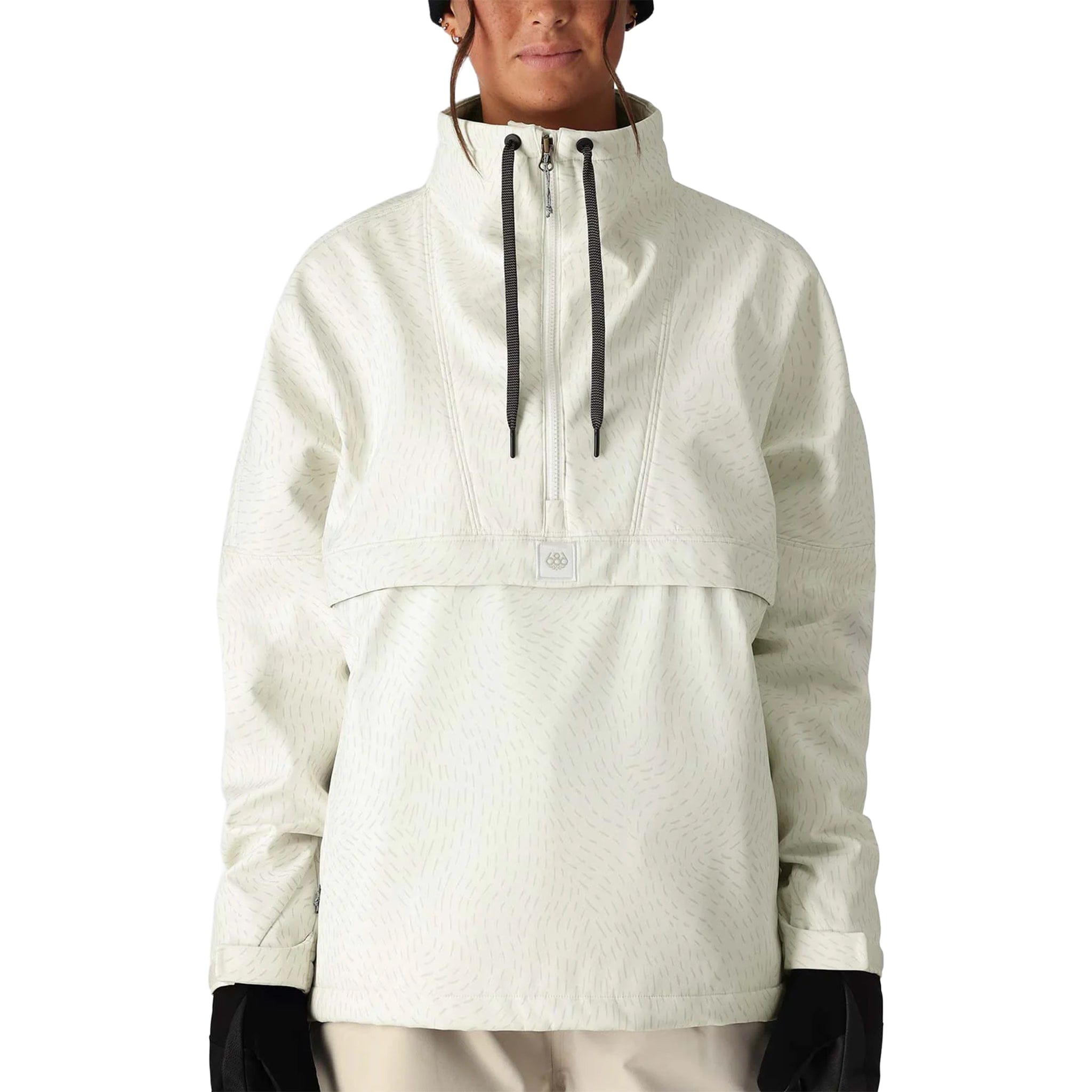 686 Women's Waterproof Anorak White Swirl Womens Snowboard Jacket