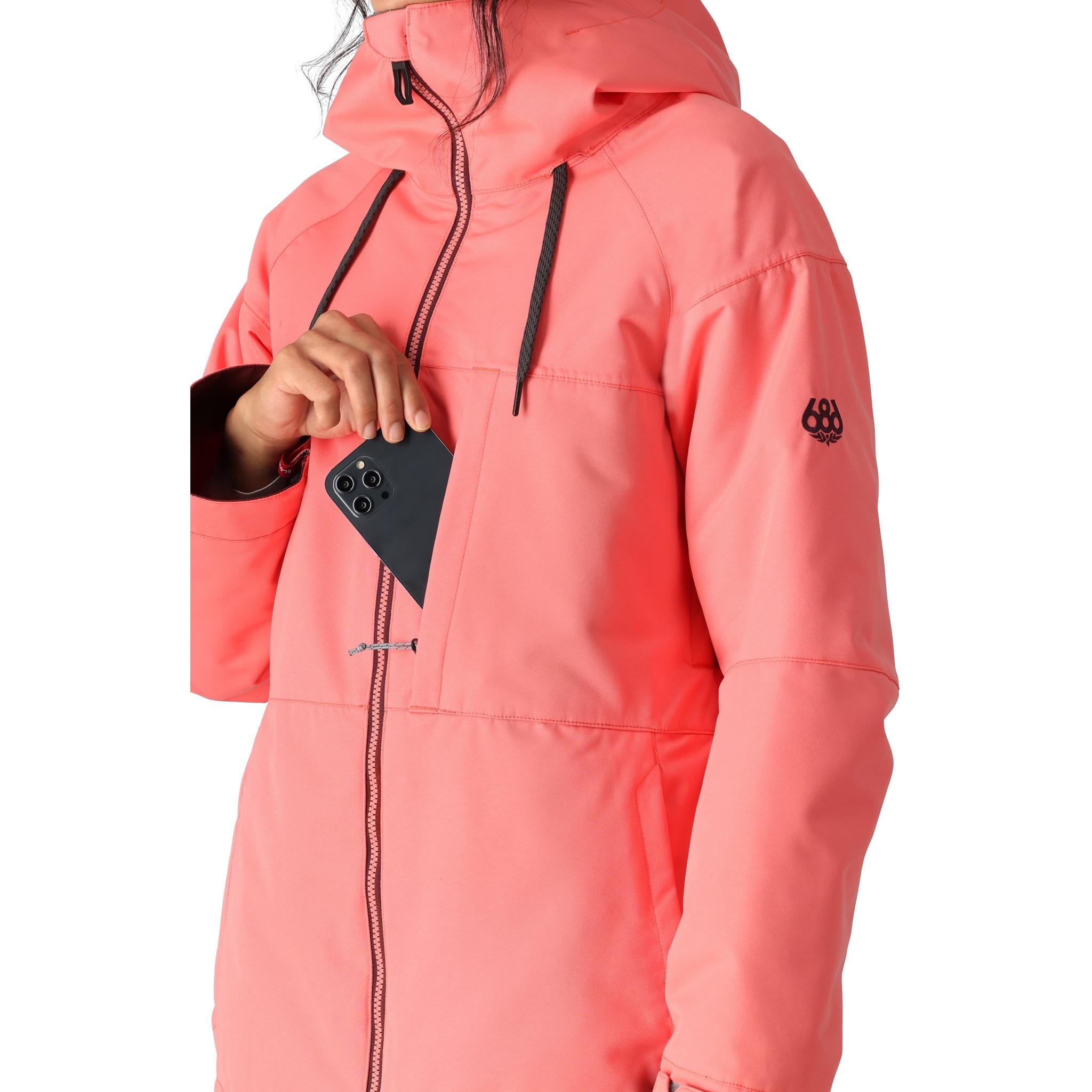 686 Womens Athena Jacket Tulip 2025 Womens Snowboard Jacket