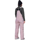 686 Womens Black Magic insulated Bib Dusty Mauve Geo Jacquard Women's Snowboard Pants