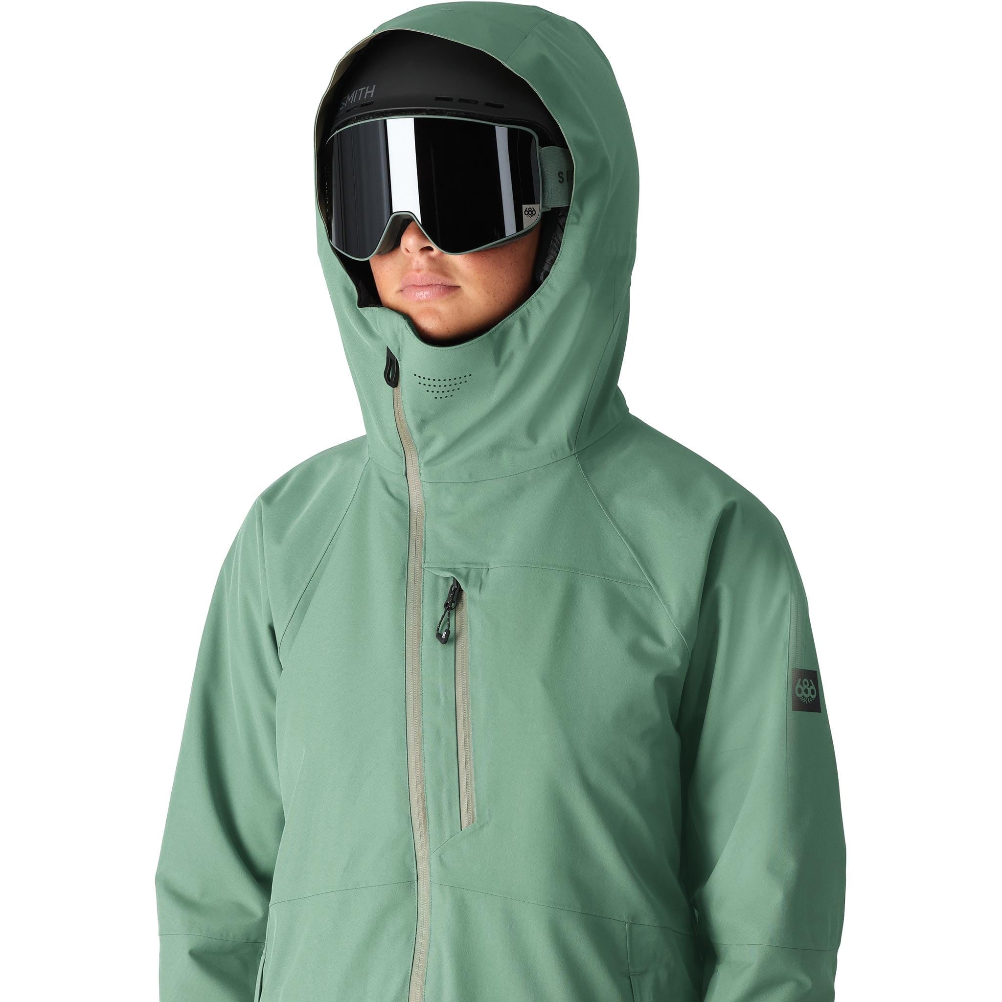 686 Womens Hydra Jacket Cypress Green 2025 Womens Snowboard Jacket