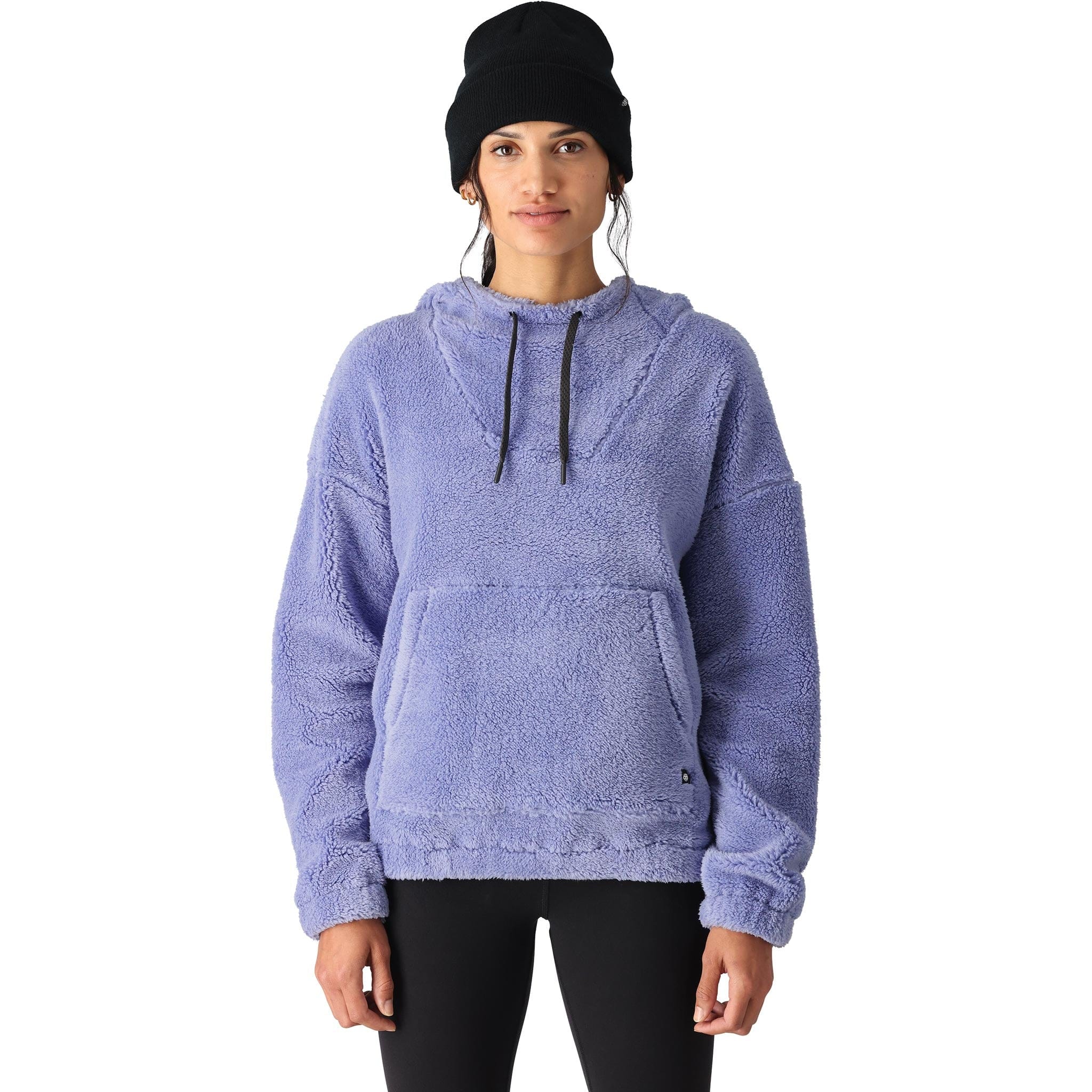 Purple sherpa hoodie hotsell