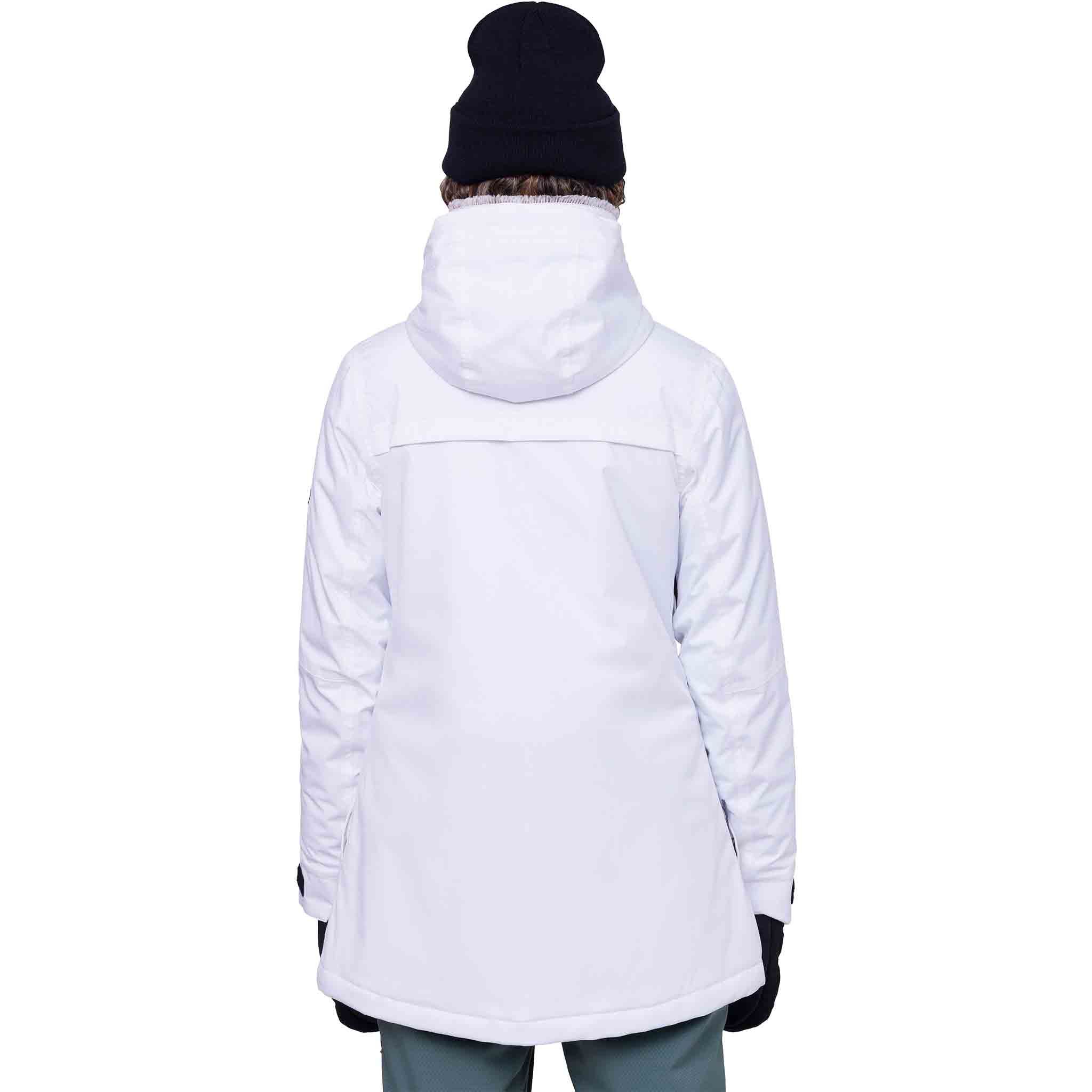 686 Womens Spirit Insulated Jacket White Geo Jacquard Womens Snowboard Jacket