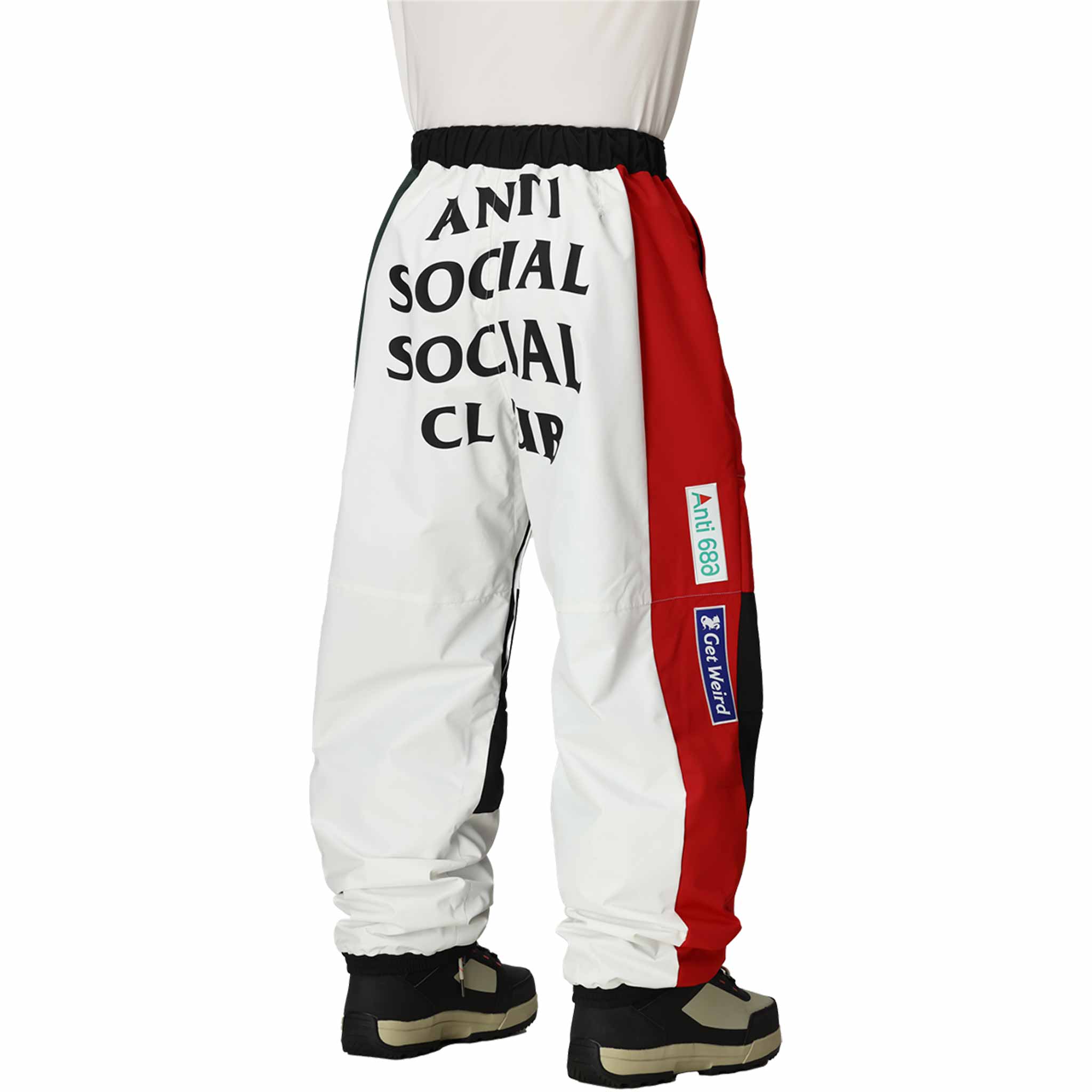 686 X ASSC F1 Shell Pant White Colorblock 2026 Mens Snowboard Pants