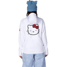 686 X Hello Kitty Women's Bonded Fleece Pullover Hoody White Red 2027 Sweatshirts