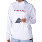 686 X Hello Kitty Women's Bonded Fleece Pullover Hoody White Red 2027 Sweatshirts