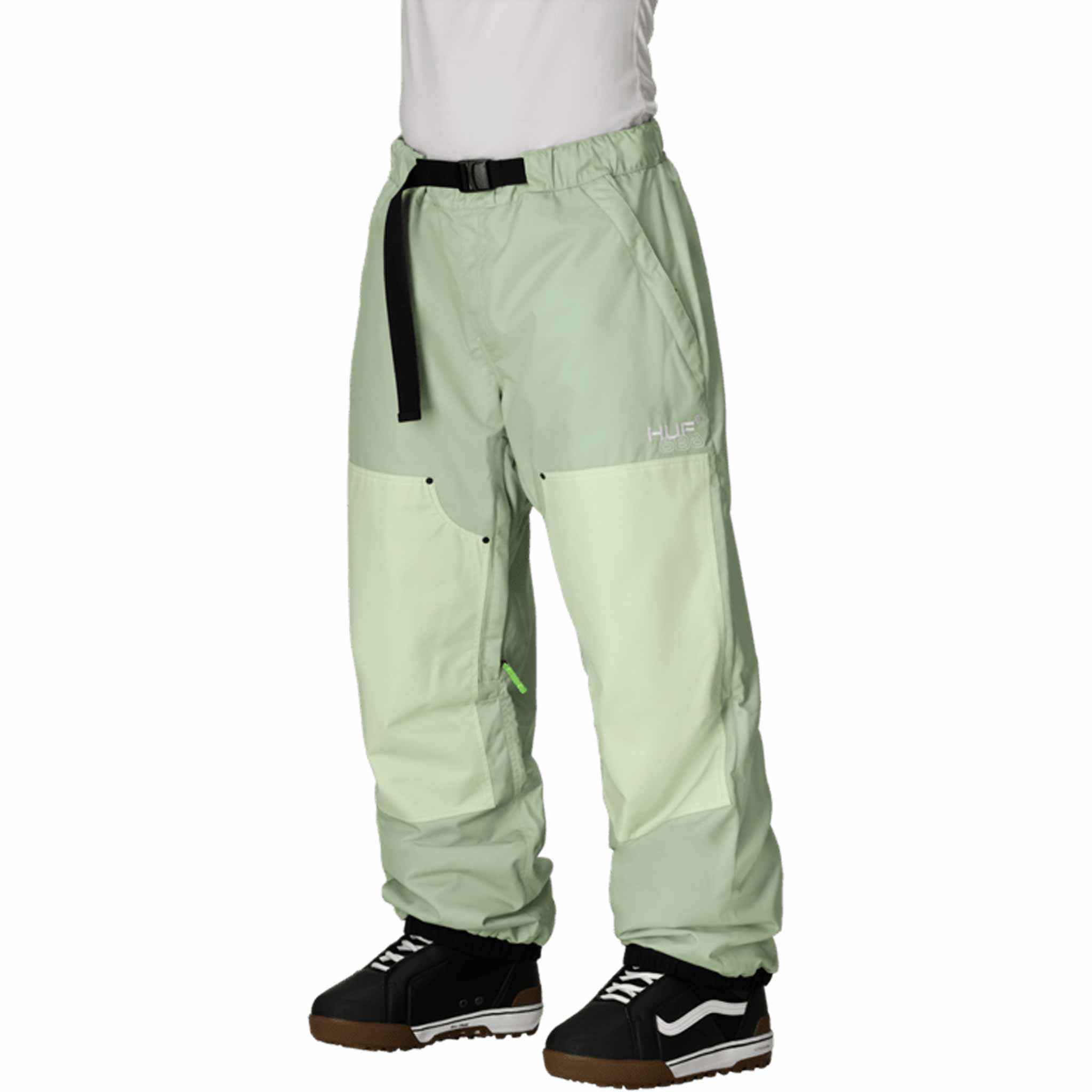 686 X Huf Double H Shell Pant Huf Green Colorblock 2026 Mens Snowboard Pants