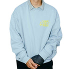 686 X HUF Heavyweight Crew Light Blue Sweatshirts