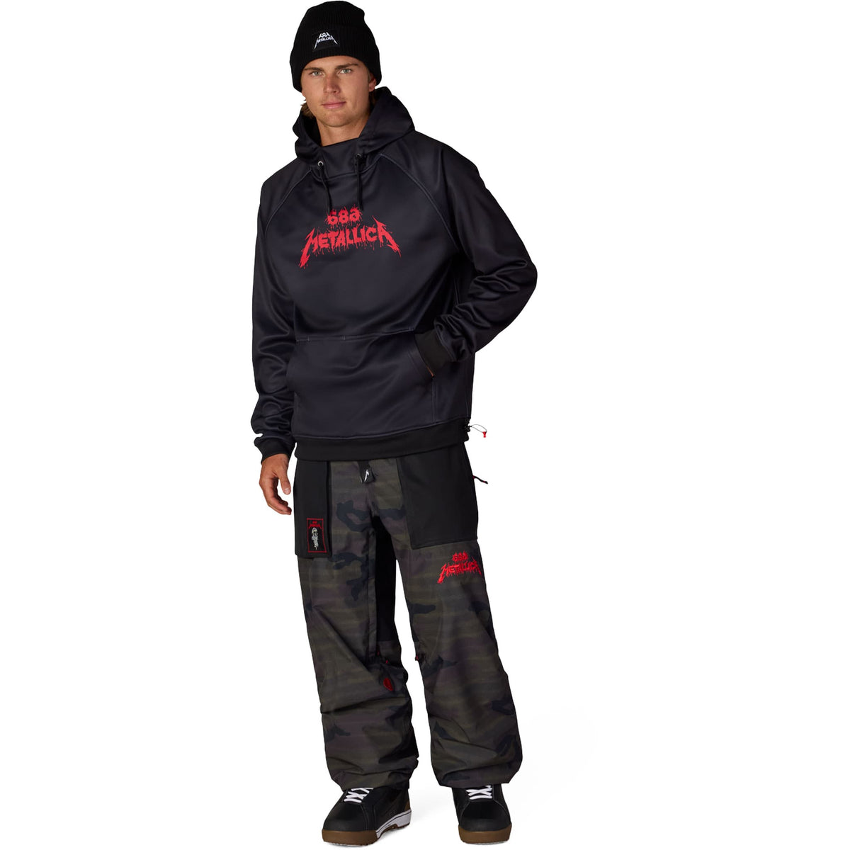 686 X Metallica Bonded Fleece Pullover Hoody Black 2027 Sweatshirts