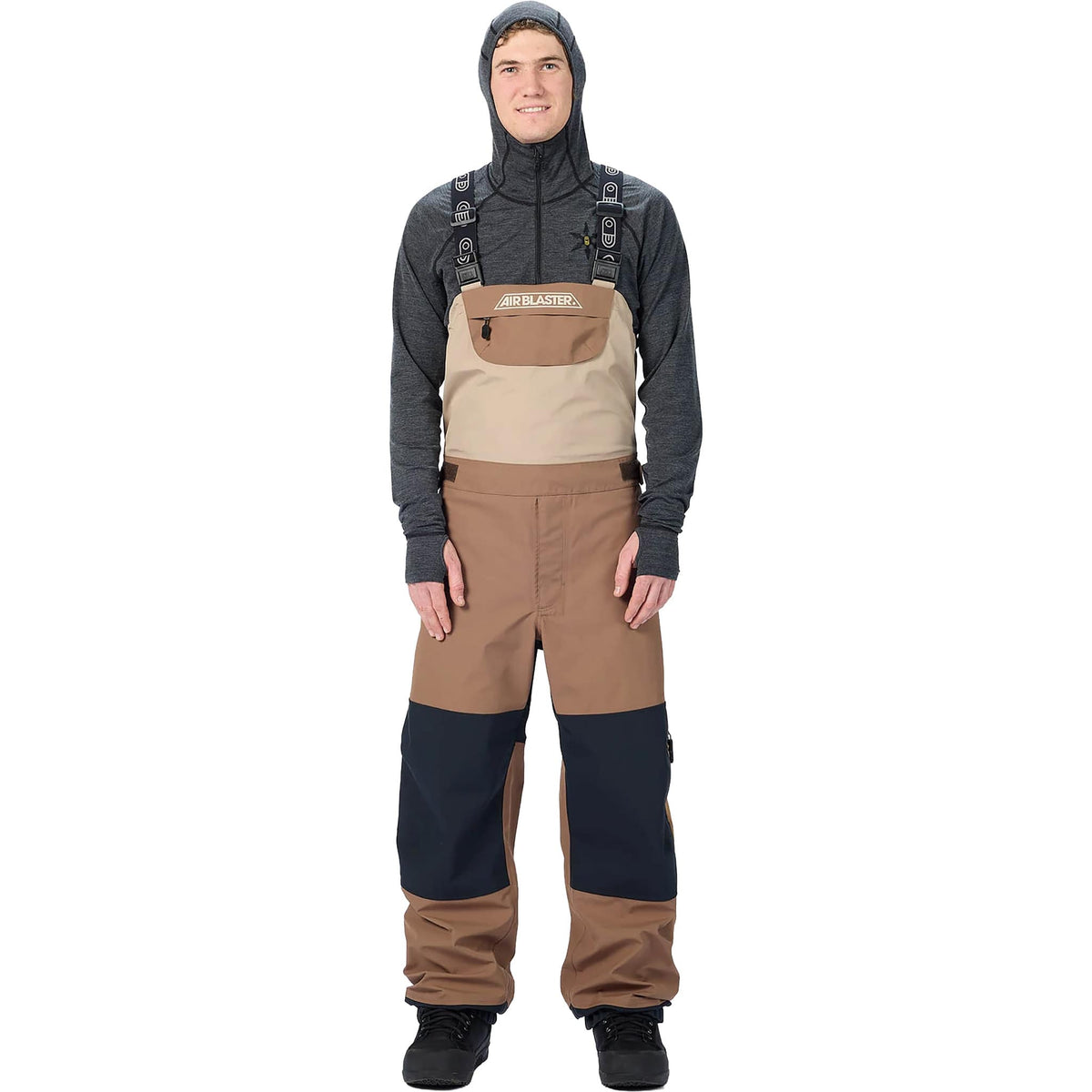 Airblaster 3L Drop Tail Bib Fossil 2027 Mens Snowboard Pants