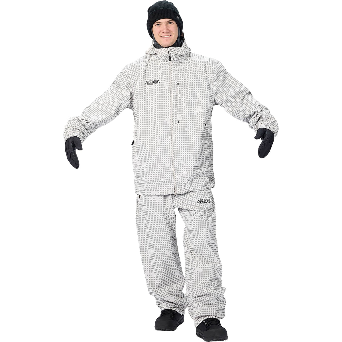 Airblaster Beast Access Jacket Snow Grid 2027 Mens Snowboard Jackets