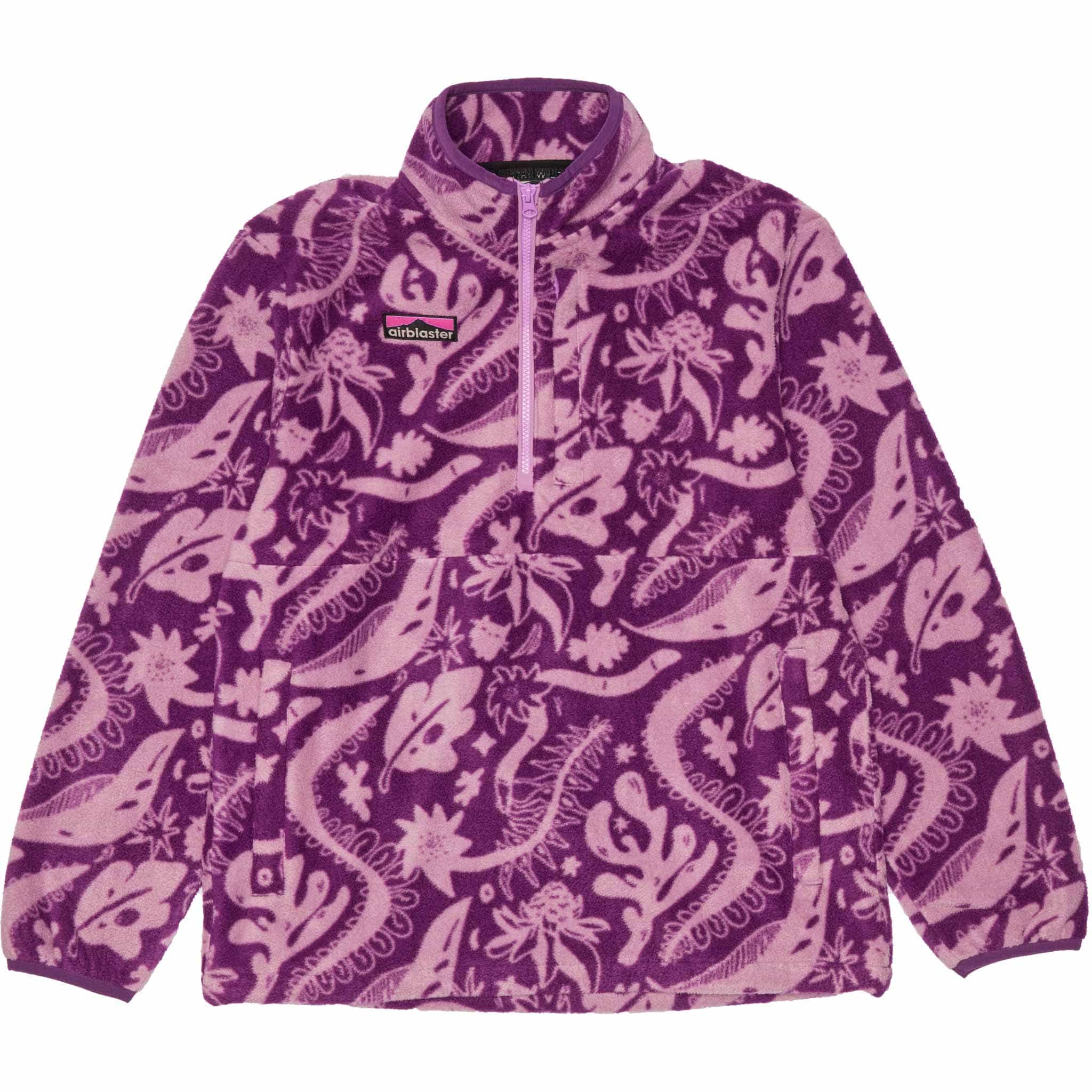 Airblaster Fleece Half Zip Blackberry Earth Life 2026 Sweatshirts