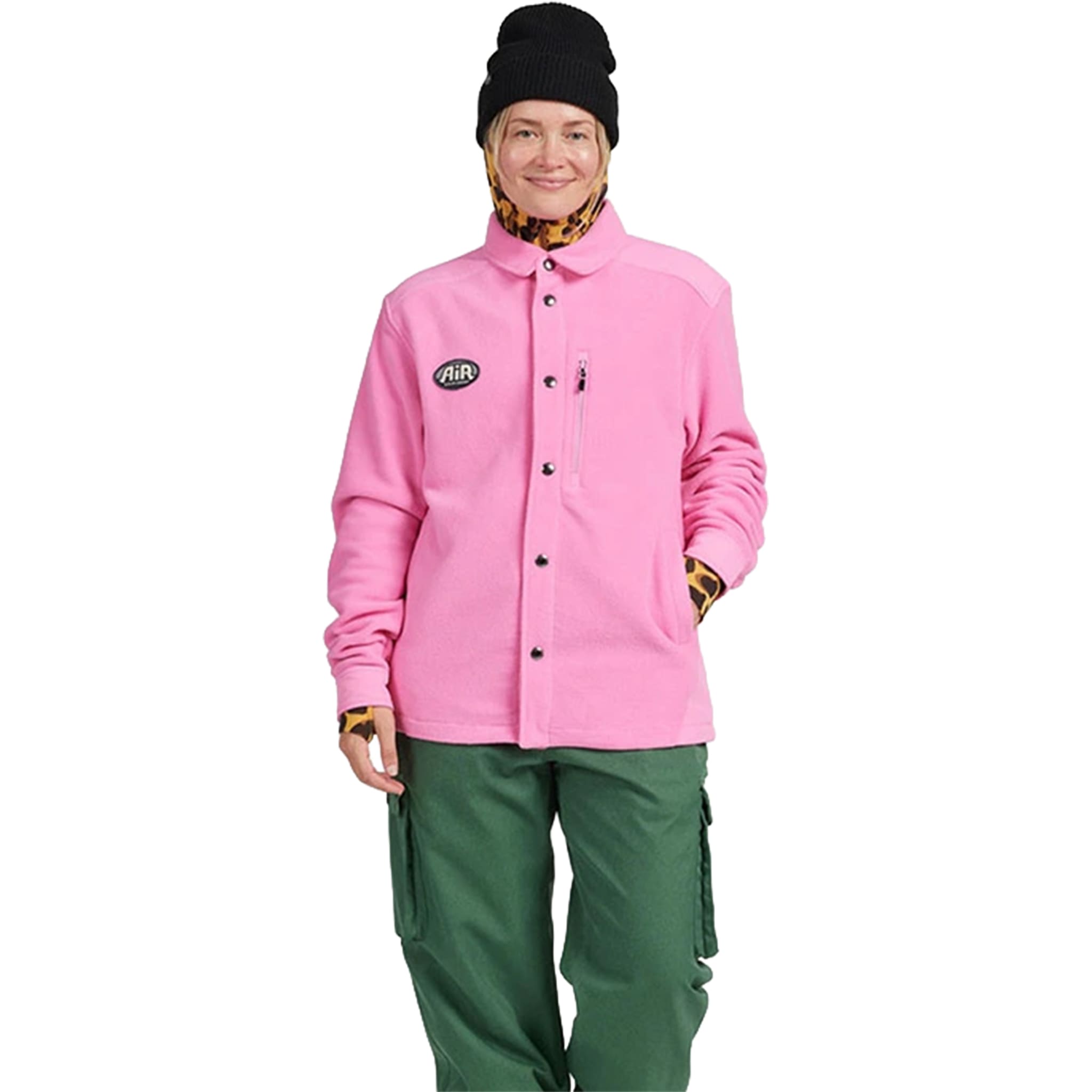 Airblaster Fleece Shacket Pink 2026 Womens Thermal
