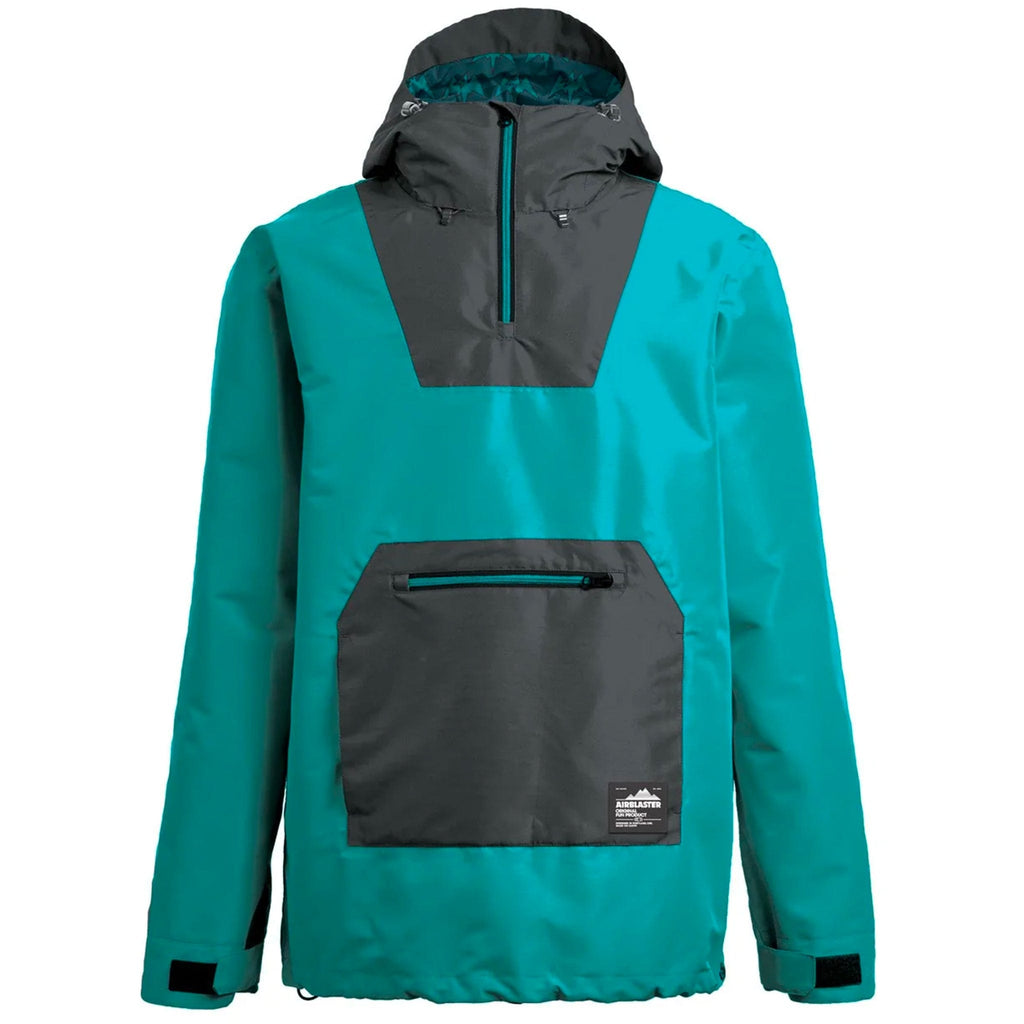 Airblaster Freedom Pullover Teal Mens Snowboard Coat