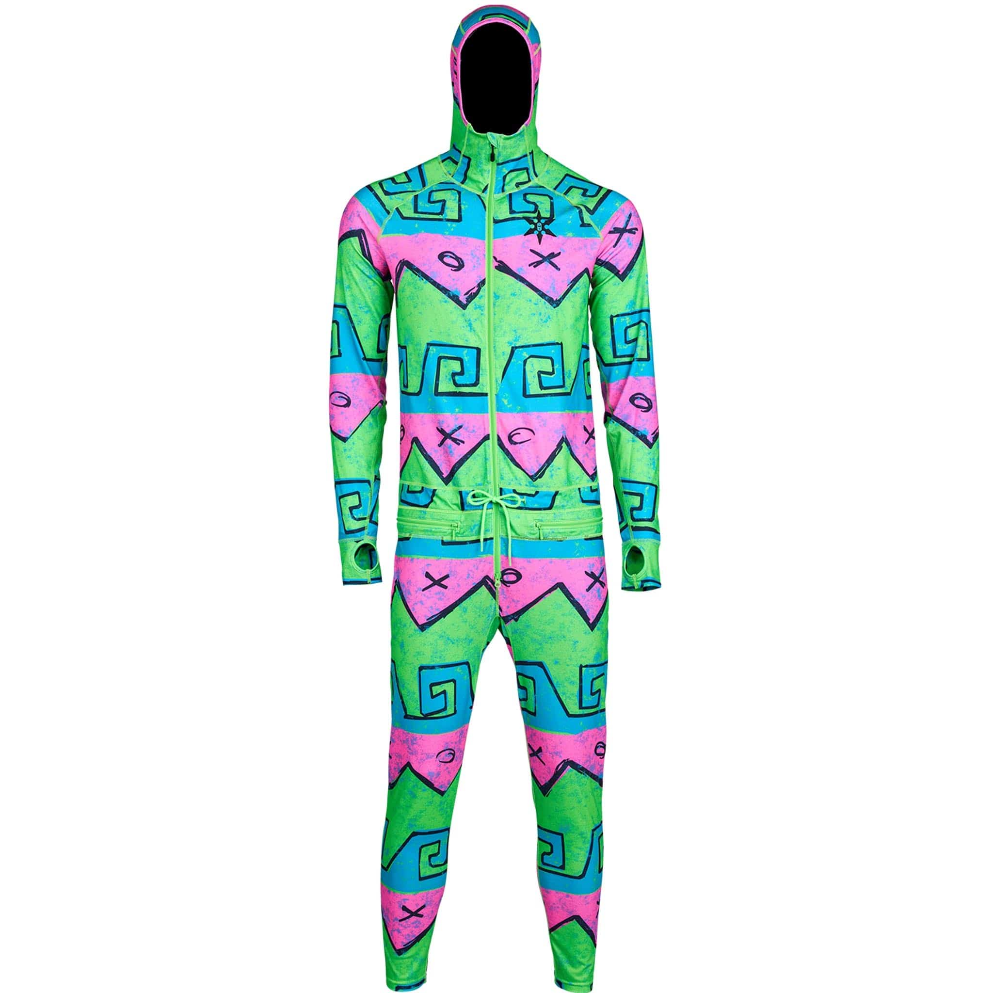 Airblaster Mens Classic Ninja Suit Hot Wave Mens Thermal